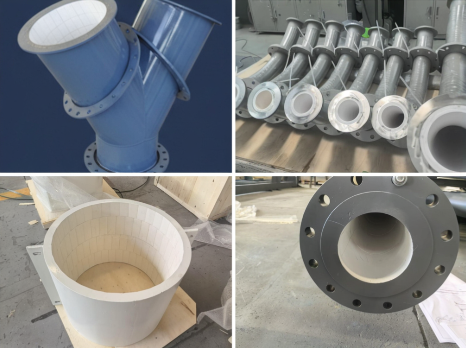 Alumina Ceramic Lined Pipe Fittings